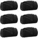 Icecat Couvertures À Jeter 6 Pcs Noir 200 X 150 Cm Toison