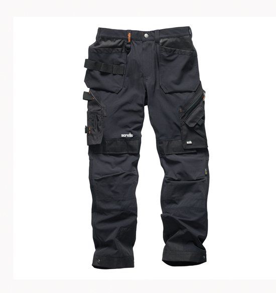 Scruffs Pro Flex Plus werkbroek, zwart maat 36R