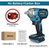 StarTech Elektrische slagmoersleutel - Accu-aangedreven slagmoersleutel 18V - Borstelloze motor - 1200 Nm koppel - 1,27 cm vierkant aandrijving - 6800 omwentelingen per minuut - Zonder accu en oplader