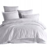 DARYMEX GROUP Luxe Katoen Satijn Beddengoed 220x200cm - Jacquard Bloemendessin Wit