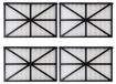 Merkloos 4 Stuks Cartridge Filters voor Robot TigerShark Zwembadreiniger