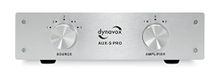 Dynavox AUX-S PRO, ingangsuitbreidingsschakelaar met 5 cinch-ingangen, aansluitingen voor twee stereo- en surroundversterkers, zilver