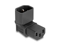 Delock 80472 IEC 60320 C14 naar IEC 60320 C13 Adapter Zwart