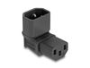 Delock 80472 IEC 60320 C14 naar IEC 60320 C13 Adapter Zwart
