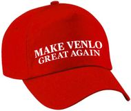 Bellatio Decorations Carnaval verkleed pet - rood - Make Venlo Great Again - volwassenen