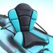Merkloos Kayak Zitting Rugsteun - Kano Stoel Opblaasbaar - Comfortabel Watersporten - Verdikt Schuim Afvoerkanalen - 52.32 x 47.24 cm