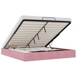 VidaXL Cadre de lit plateforme rose 180x200 cm