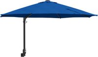 vidaXL Tuinparasol 248 x 248 x 148 cm Polyester en Staal Azuurblauw