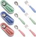 Shenzhen Haorui Industrial Technology Co., Ltd. Set de couverts pour enfants en acier inoxydable, sans danger pour les bébés et les tout-petits - Boîte à cuillère et fourchette verte