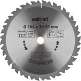 Wolfcraft Cirkelzaagblad 184x20 mm - 22 Tanden