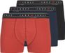 Jack & Jones Heren Boxershorts Trunks JACNAGEE Rood/Donkerblauw/Zwart 3-Pack - Maat M
