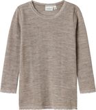 NAME IT - NMFWANG WOOL NEEDLE LS TOP SOLID NOOS - Meisjes - Lange mouwen shirts