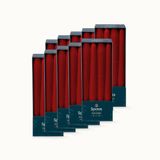 Spaas 80 Geurloze Elegante Dinerkaarsen, 23/250mm, ± 8 uur, Rood