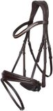 Imperial Riding Gecombineerd hoofdstel met neusriem Fria Bruin Leer Schapenwol Full Anatomisch
