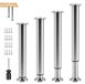 Pieds de table, réglable en hauteur de 70 à 110 cm, set de 4, acier inoxydable