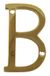 Imex El Zorro B-76131 letter B (glanzend messing, 100 mm)