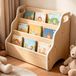 Merkloos Boekenrek kind - 3 vakken - met handgrepen