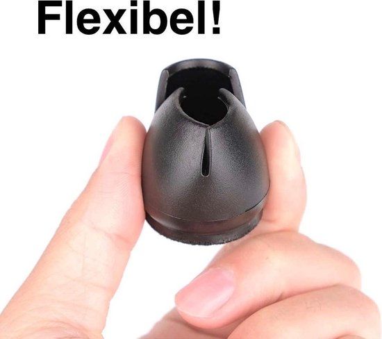 Heble® Stoelpoot Beschermers 24 Stuks - Groot Formaat - Ø 25-29 mm - Zwart - Heble®