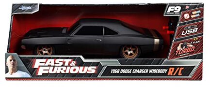 Jada Toys Jada - 253206012 Fast & Furious RC Dom's Dodge Charger 1:16, op afstand bestuurd voertuig, RC auto, vanaf 6 jaar