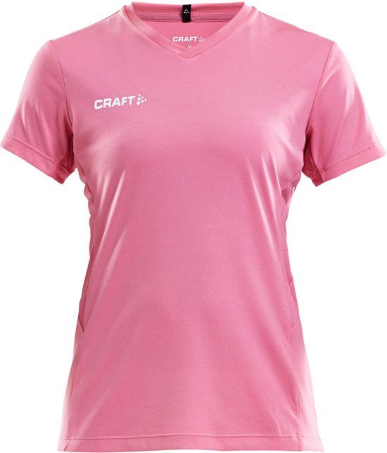 Craft Sportshirt Dames - Maat L - roze/wit