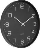Karlsson Wall clock Lofty iron matt black - D. 40cm