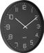 Karlsson Wall clock Lofty iron matt black - D. 40cm