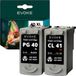Evoke Cartouche d'imprimante CANON PG40 noir + CL41 couleur XL