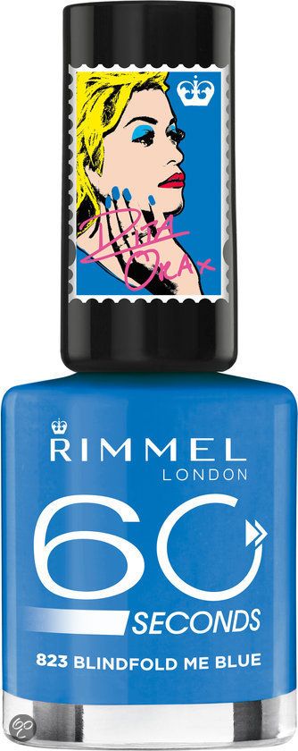 Rimmel London 60 seconds RO collectie - 823 Blindfold Me Blue - Nailpolish