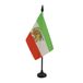 AZ FLAG Tafelvlag Iran oud 15x10 cm Polyester 100D Plastic Voet