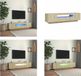 vidaXL Tv-meubel met LED-verlichting 160x35x40 cm sonoma eikenkleurig