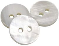 BOTIBOTON - 50 parelmoeren knopen (River) - Knopen van parelmoer - Knoop klein voor baby's, overhemden, kleding Naaibenodigdheden - Geproduceerd en verzonden vanuit SPANJE - 12 mm
