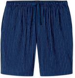SCHIESSER Heren Pyjama Bermuda Navy Gestreept Katoen/Viscose/Elastaan Maat 58