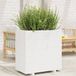 Maison Exclusive - Pot de fleurs d'extérieur, blanc, 70 x 40 x 72 cm, bois de pin massif