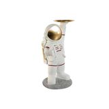 Home ESPRIT Decoratieve figuren Wit Gouden Ruimtevaarder 46 x 35 x 77,5 cm