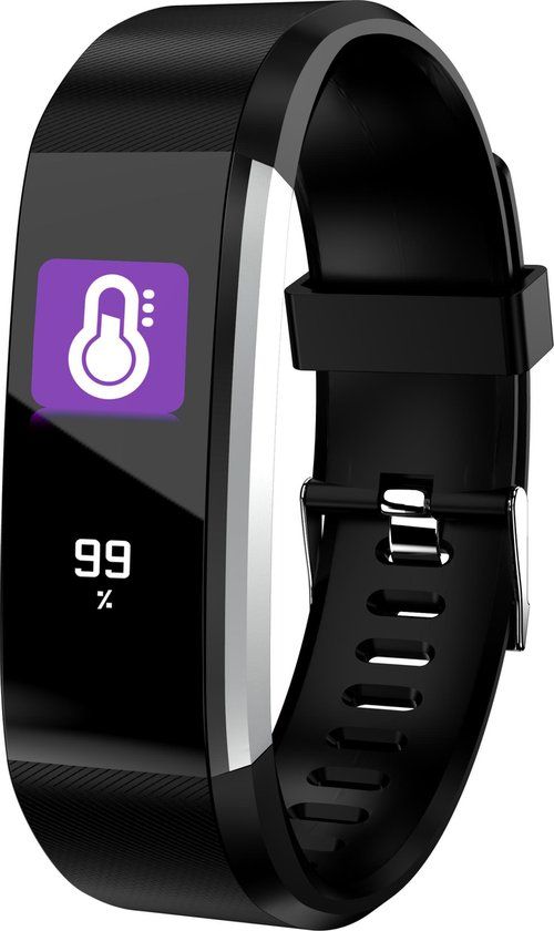 Denver BFH-16 - Activity Tracker - Fitnessband - Hartslagmeter - Afstandmeter - Stappenteller - Zwart