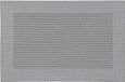 Merkloos Tafel Placemats - 10x stuks - zilver - gevlochten - 45 x 30 cm - onderleggers