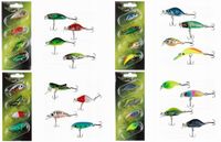 Abramis Sp. z o.o. Set 4x Wobblers pour perche, brochet, aspe - Mix couleurs et tailles