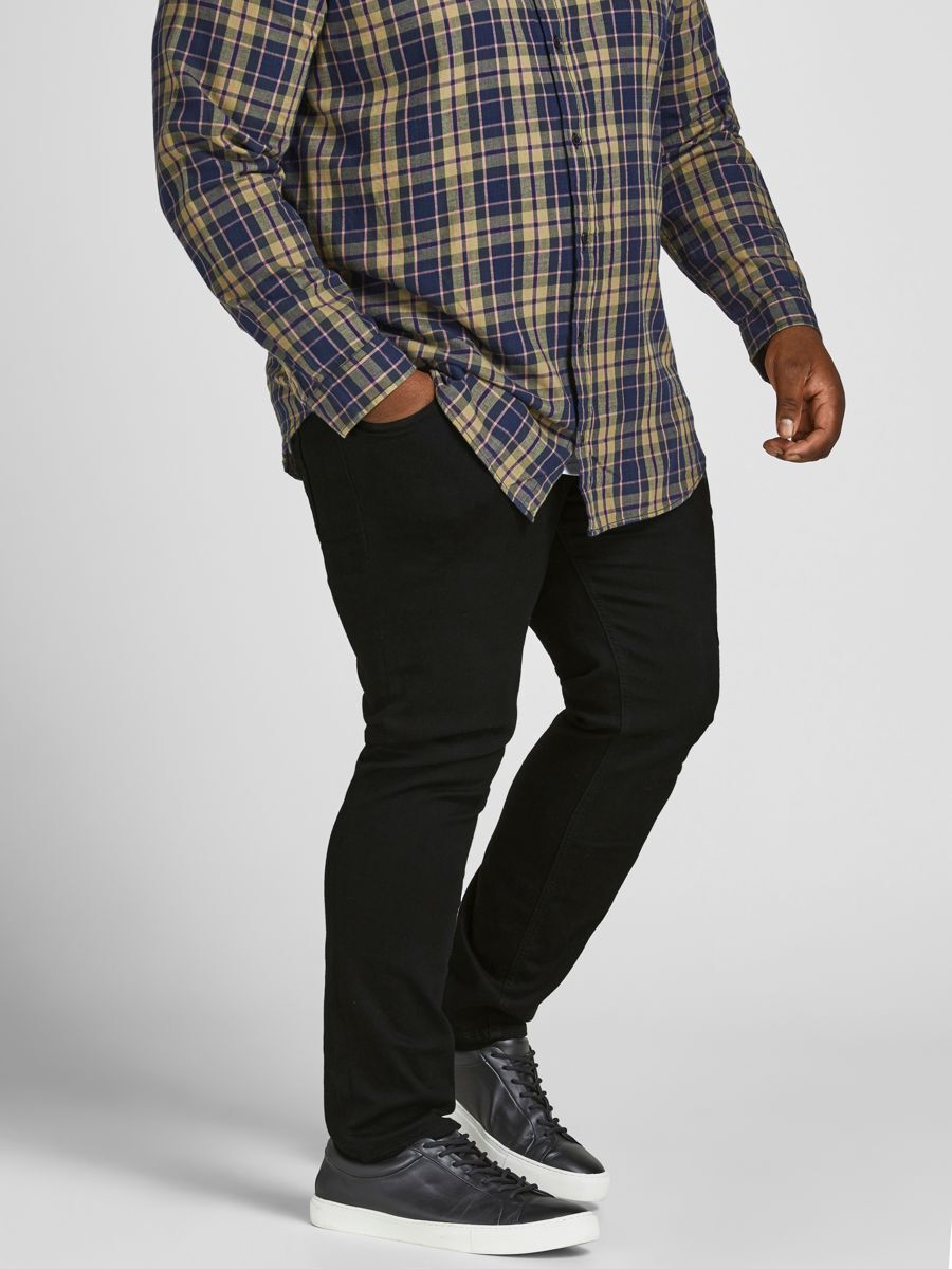 JACK & JONES PLUS SIZE JJITIM JJORIGINAL AM 816 Heren Jeans - Zwart - Maat W46 x L34