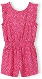 Minoti Jumpsuit Meisjes Bloemenprint met Ruches - Roze