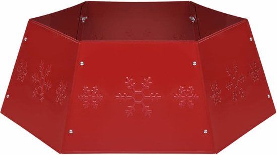 vidaXL Kerstboomrok Ø68x25 cm rood