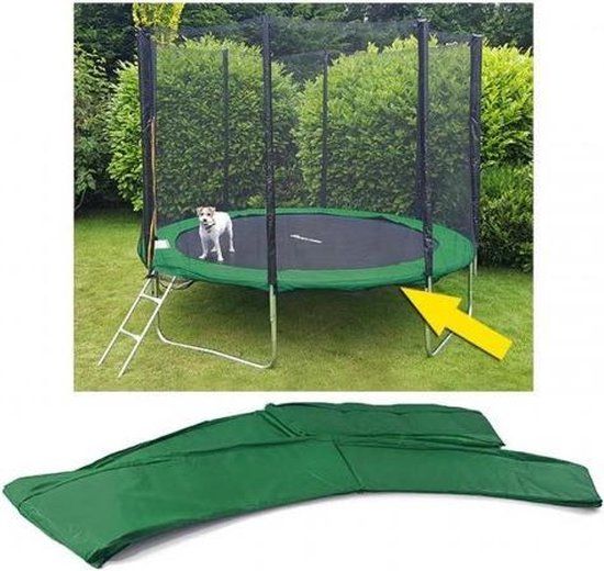 Trampoline Randafdekking - 244 cm - Groen - PVC - Merkloos