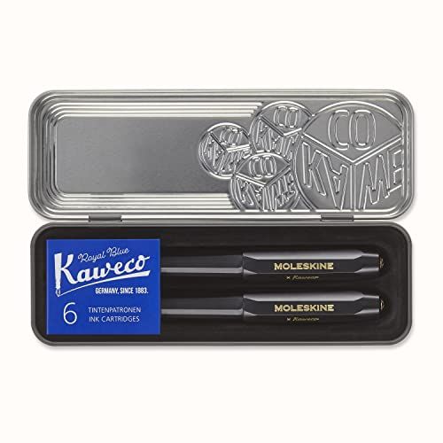 Moleskine X Kaweco Stifte-Set, Füller & Kugelschreiber, Zwart