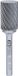 KS Tools 515.3226 Freesstift Hardmetaal Lengte 70 mm Afmeting, Ø 6 mm Werklengte 40 mm Schachtdiameter 6.0 mm