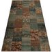 RugsX KASHQAI 4327 400 Lapwerk vert 200x250 cm Tapis en laine