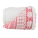 Lavish Home Fleece Sherpa deken gooi-roze sneeuwvlokken, polyester, 50 "x 60"