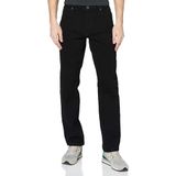 WRANGLER STRAIGHT BLACK RINSE REGULAR JEANS-HEREN
