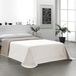 Martina Home Sprei, omkeerbaar, linnen, leer, bed 90 cm