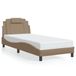 VidaXL Cadre de lit "Viana" Similicuir Cappuccino 90x200 cm