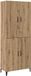 vidaXL - Highboard - 2 - st - Artisan - Eiken - 69,5 - x - 34 - x - 180 - cm - Bewerkt - hout