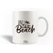Maniacase Mok en céramique Quote Life is Butter at The Beach